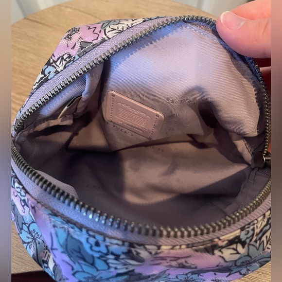 Coach Small Boxy Cosmetic Case With Heritage Floral Print - Picture 7 of 10